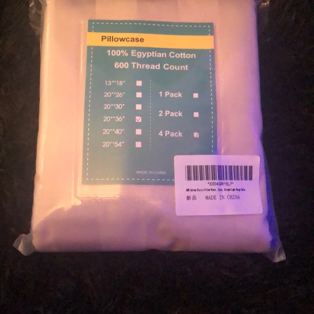 Egyptian Cotton Pillowcase Set